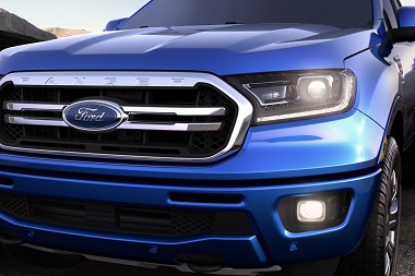 Hood of the 2021 Ford Ranger available at Wyatt Johnson Ford
