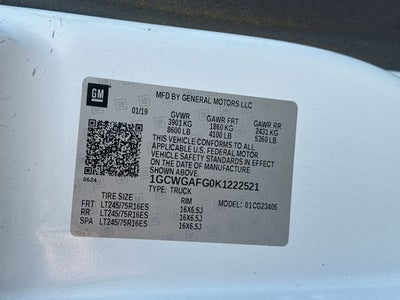 2019 Chevrolet Express 2500 Work Van Cargo
