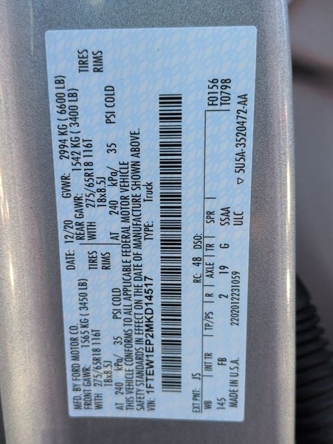 2021 Ford F-150 XLT
