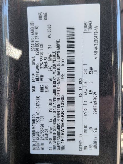 2019 Ford F-150 XL