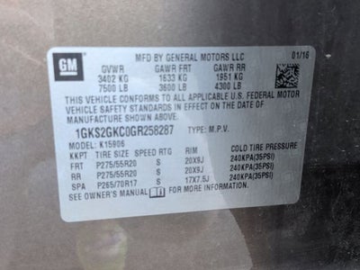 2016 GMC Yukon XL SLT