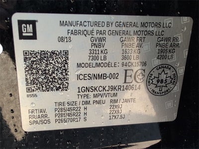 2019 Chevrolet Tahoe Premier