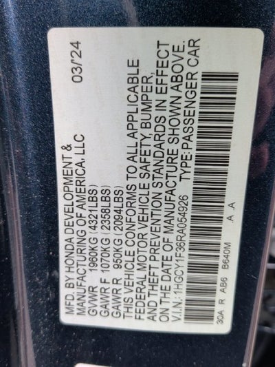 2024 Honda Accord EX