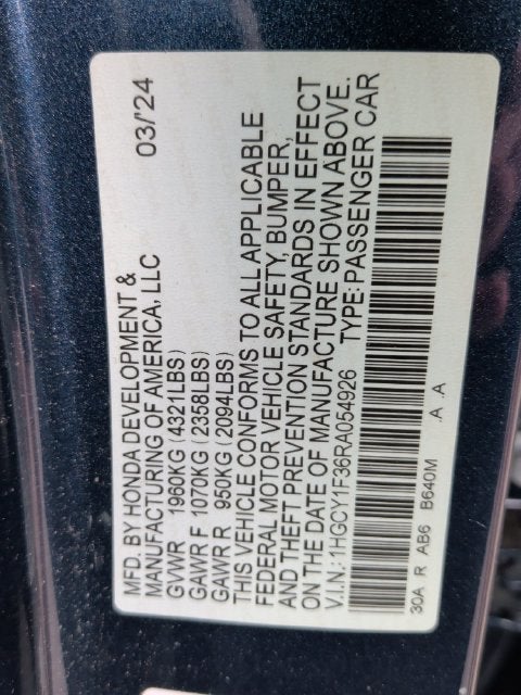 2024 Honda Accord EX