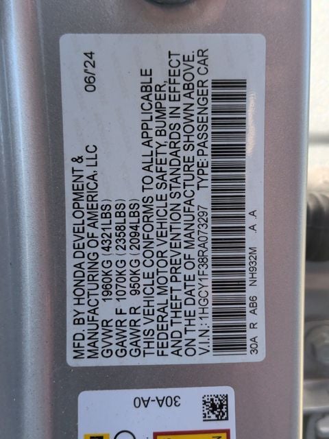 2024 Honda Accord EX