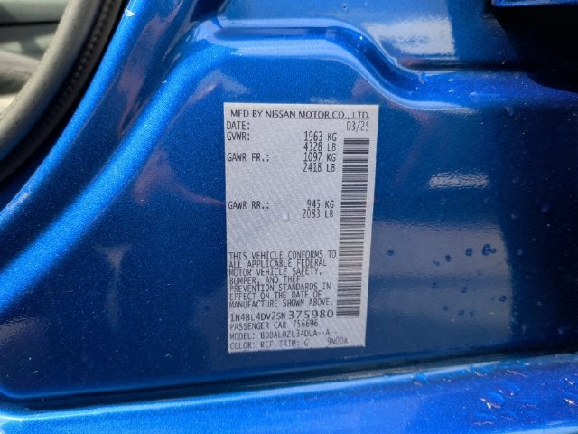 2025 Nissan Altima 2.5 SV