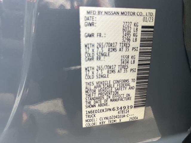 2023 Nissan Frontier PRO-4X