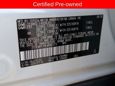 2020 Toyota RAV4 Hybrid XSE