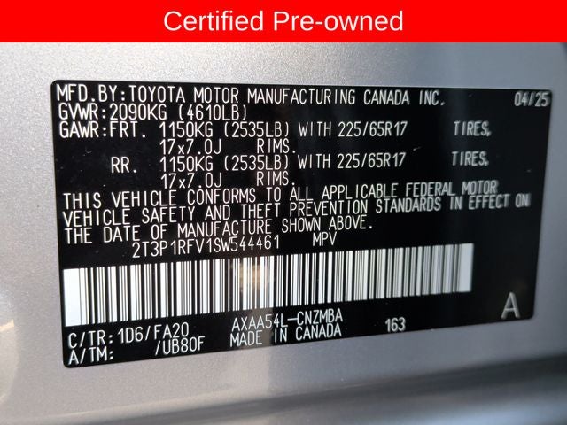 2025 Toyota RAV4 XLE