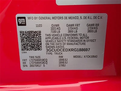 2024 Chevrolet Silverado 1500 Custom Trail Boss