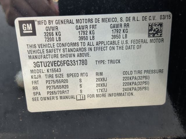 2015 GMC Sierra 1500 SLT