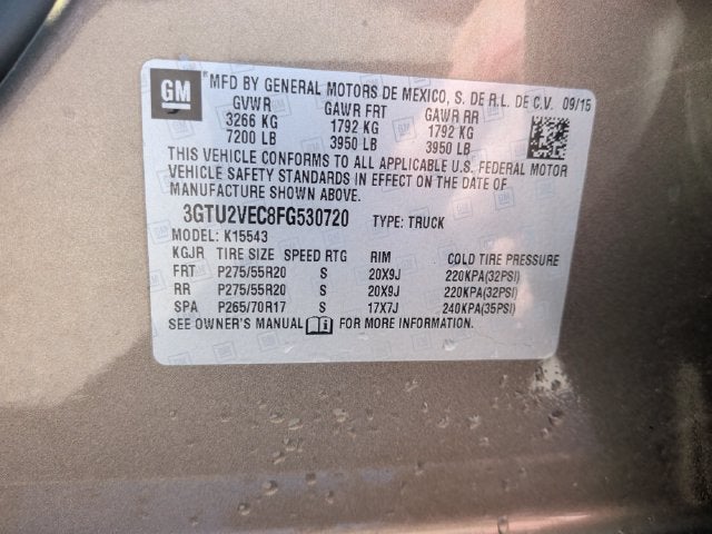 2015 GMC Sierra 1500 SLT