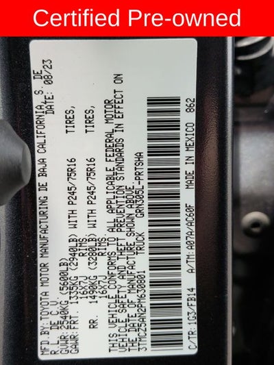 2023 Toyota Tacoma SR V6
