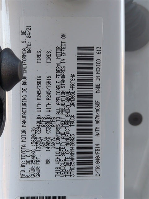 2021 Toyota Tacoma SR V6