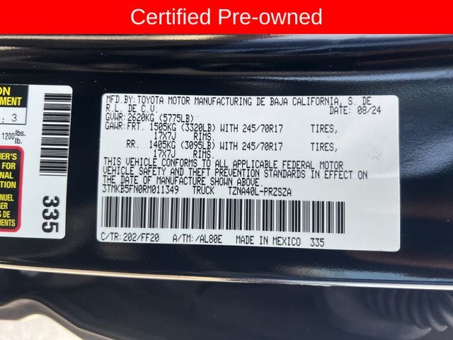 2024 Toyota Tacoma SR5