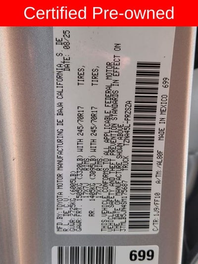 2025 Toyota Tacoma SR5