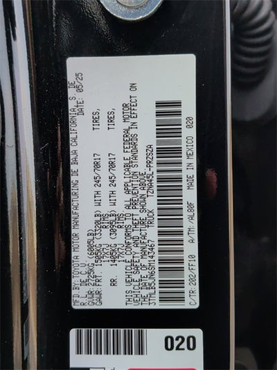 2025 Toyota Tacoma SR5