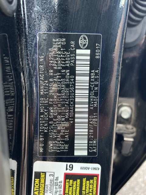 2025 Toyota Camry LE