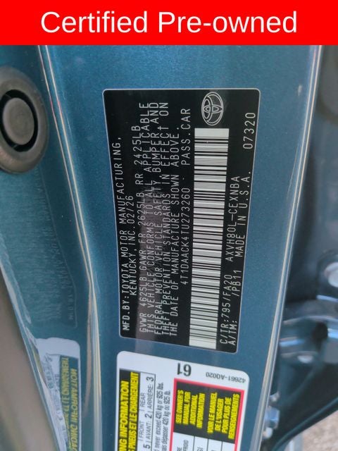 2026 Toyota Camry LE