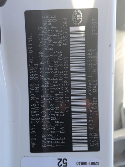 2023 Toyota Camry SE