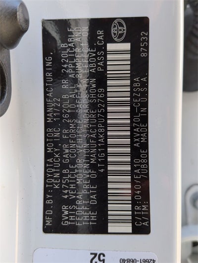 2023 Toyota Camry SE