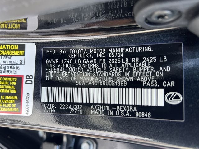 2024 Lexus ES 300h Ultra Luxury