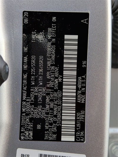 2020 Toyota Highlander Hybrid Limited