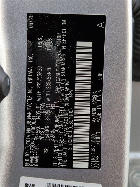 2020 Toyota Highlander Hybrid Limited