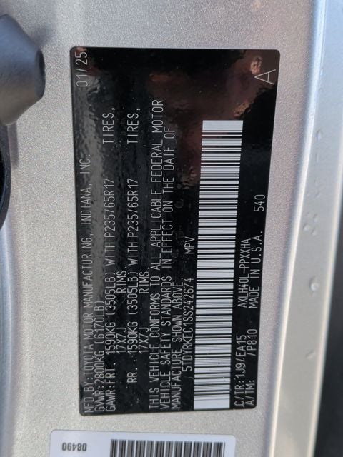 2025 Toyota Sienna XLE 8 Passenger