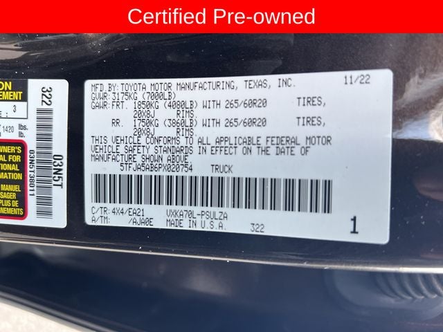 2023 Toyota Tundra Limited