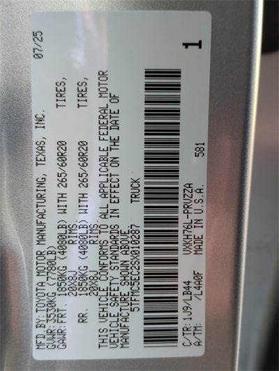 2025 Toyota Tundra Hybrid 1794 Edition