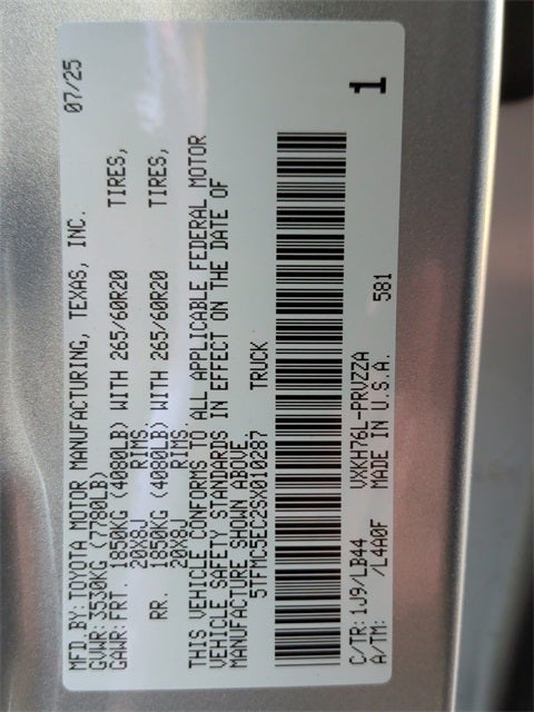 2025 Toyota Tundra Hybrid 1794 Edition