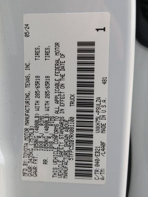 2024 Toyota Tundra Hybrid TRD Pro