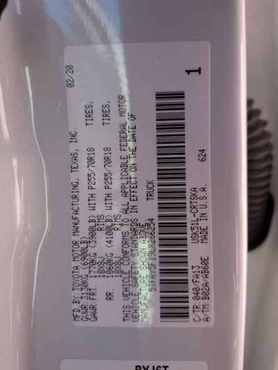 2020 Toyota Tundra SR