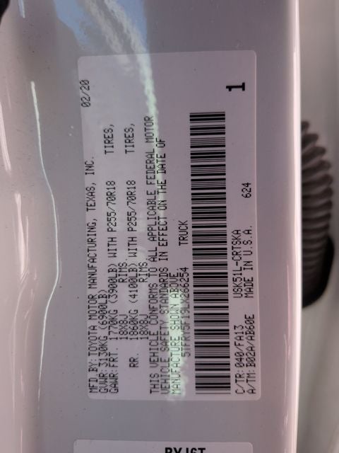 2020 Toyota Tundra SR