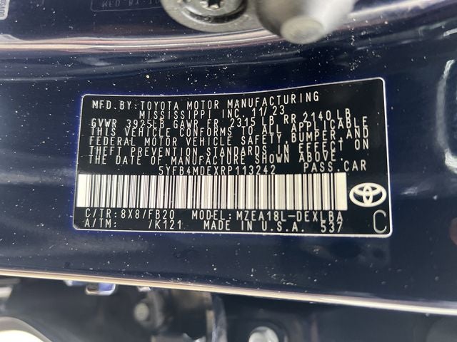 2024 Toyota Corolla LE