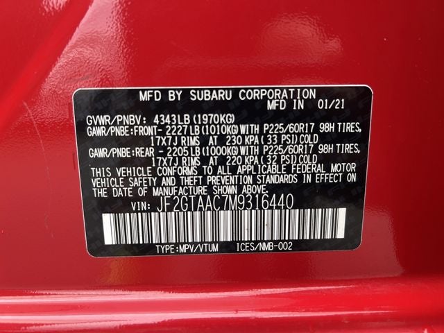 2021 Subaru Crosstrek Base