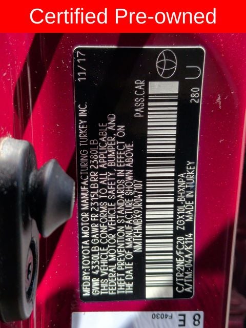 2018 Toyota C-HR XLE Premium