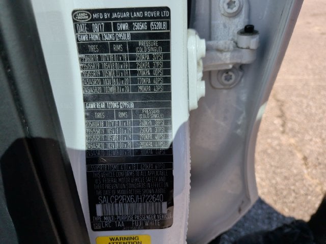 2018 Land Rover Discovery Sport SE