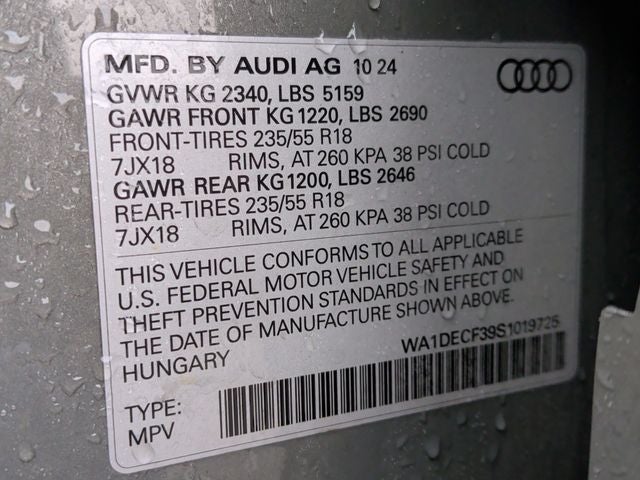 2025 Audi Q3 Premium S Line quattro