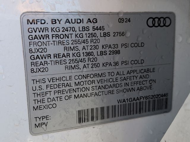 2025 Audi Q5 45 S line Premium quattro
