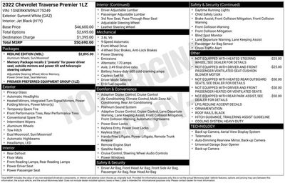 2022 Chevrolet Traverse Premier