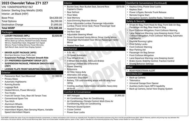 2023 Chevrolet Tahoe Z71