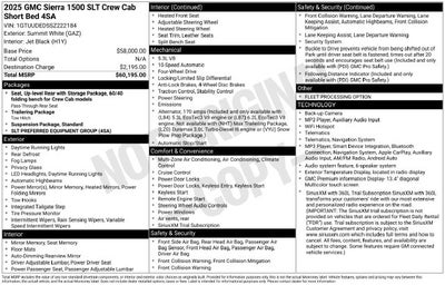 2025 GMC Sierra 1500 SLT