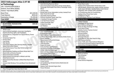 2023 Volkswagen Atlas 2.0T SE w/Technology