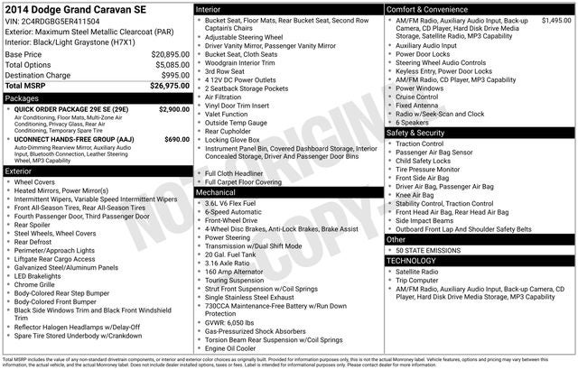 2014 Dodge Grand Caravan SE