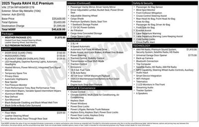 2025 Toyota RAV4 XLE Premium