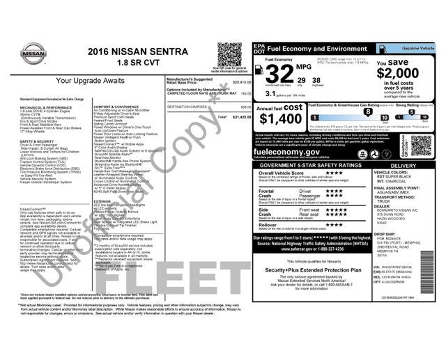2016 Nissan Sentra SR