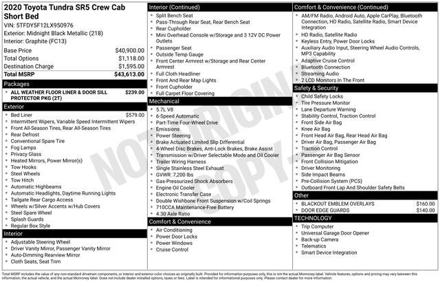 2020 Toyota Tundra SR5