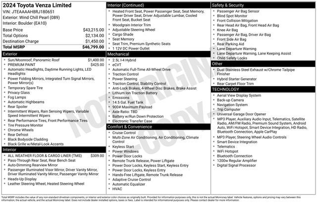 2024 Toyota Venza Limited